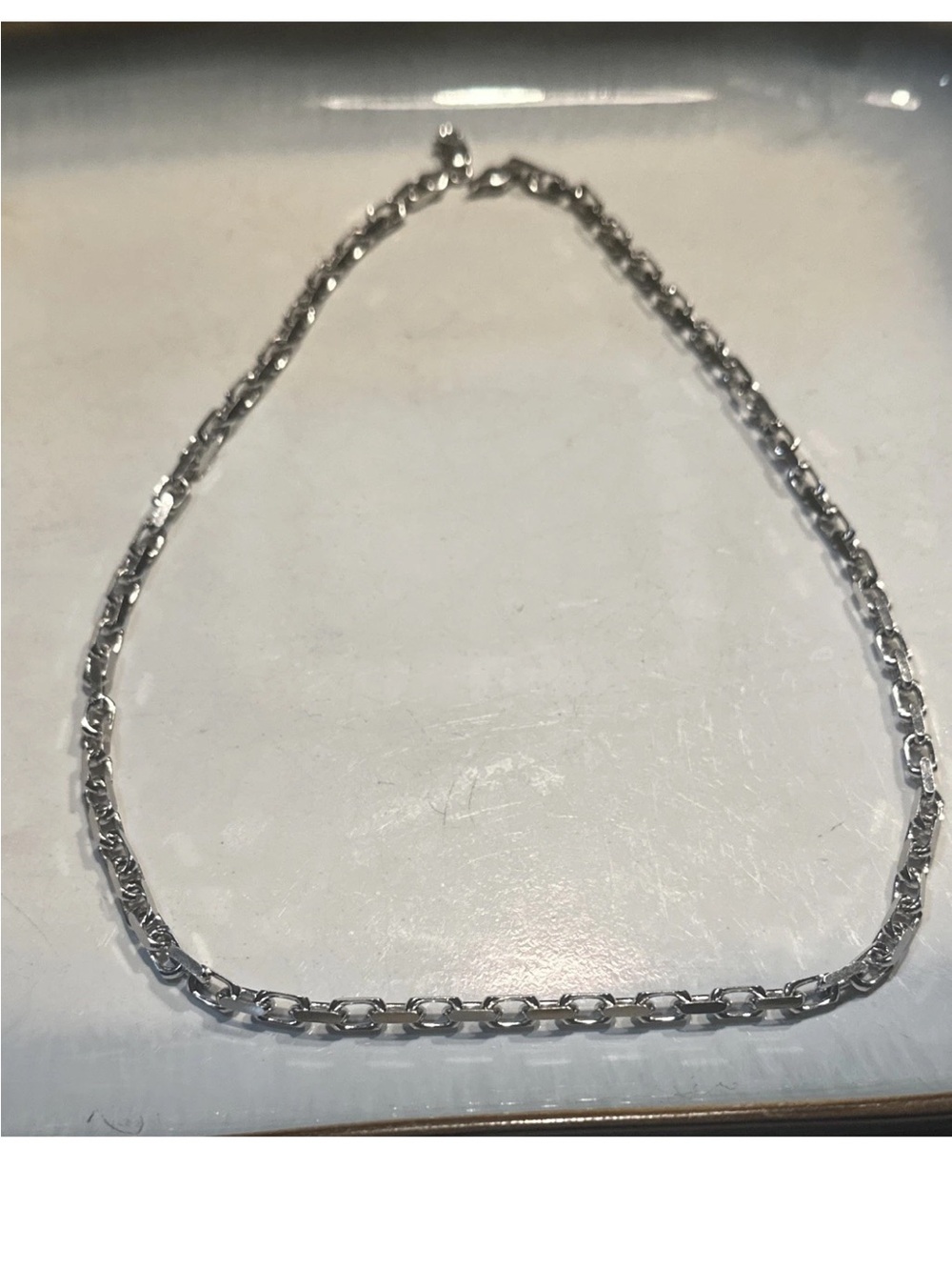 Sterling Silver Women's Link Chain Necklace - Silver 22 inch